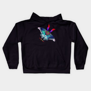 Crystal Lace Wing Moth Kids Hoodie